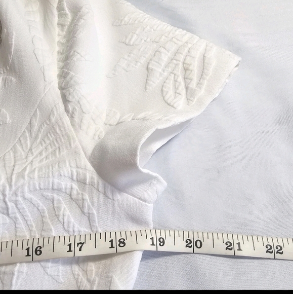 Lilly Pulitzer White and Gold Arie Stretch Short Minimal Luxury Shift Dress SZ 8 - Picture 7 of 16